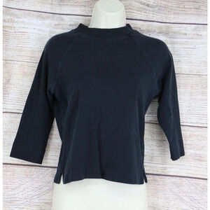 VINTAGE Chazzz Charles Chailian Juniors Girls Size XL Raglan Sleeve Shirt Black